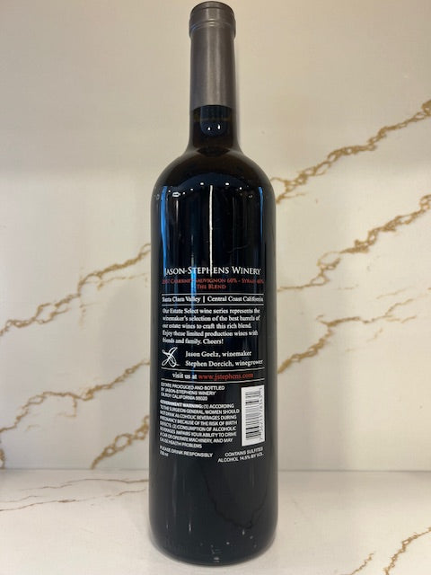 2007 The Blend Cabernet Sauvignon Syrah Santa Clara Valley Jason Stephens Winery