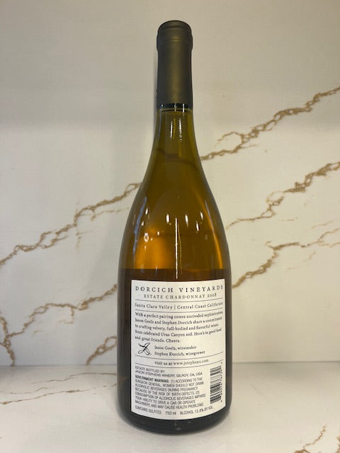 2008 Estate Chardonnay Santa Clara Valley Jason Stephens Winery 80 points