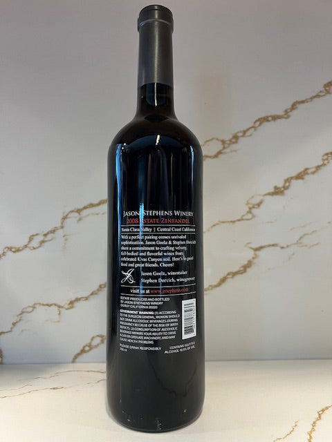 2008 Estate Zinfandel Santa Clara Valley Jason Stephens Winery 86 points