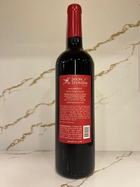 2014 Estate Merlot Santa Clara Valley Jason Stephens Winery 89 Points