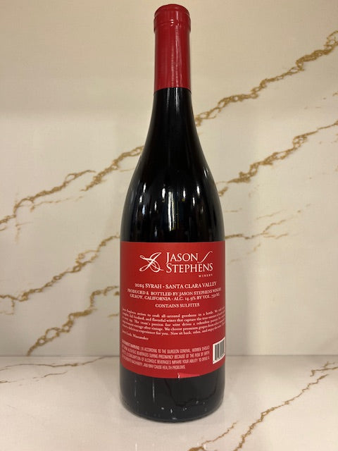 2014 Syrah Santa Clara Valley Jason Stephens Winery 90 Points