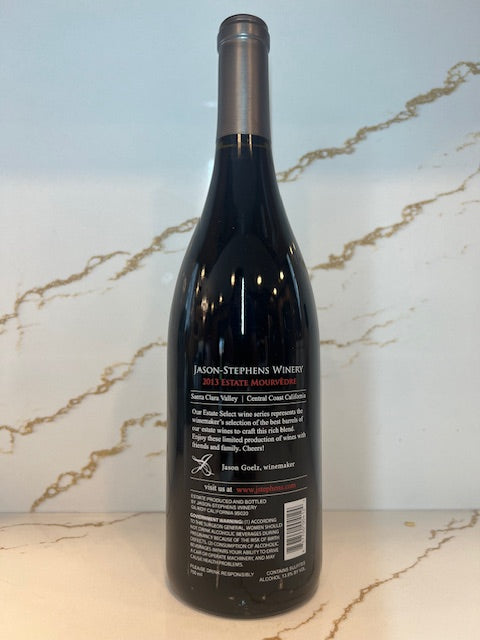 2013 Estate Mourvedre Santa Clara Valley Jason Stephens Winery