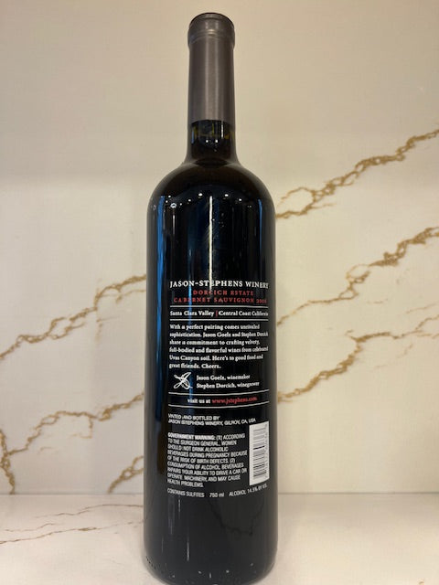 2006 Dorcich Estate Cabernet Sauvignon Santa Clara Valley Jason Stephens Winery