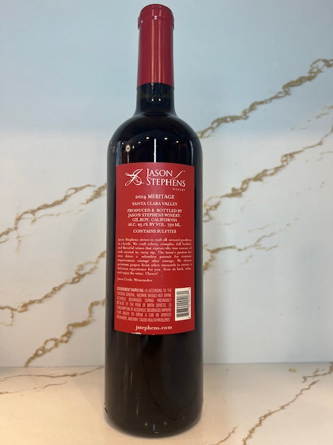 2014 Meritage Santa Clara Valley Jason Stephens Winery 87 Points