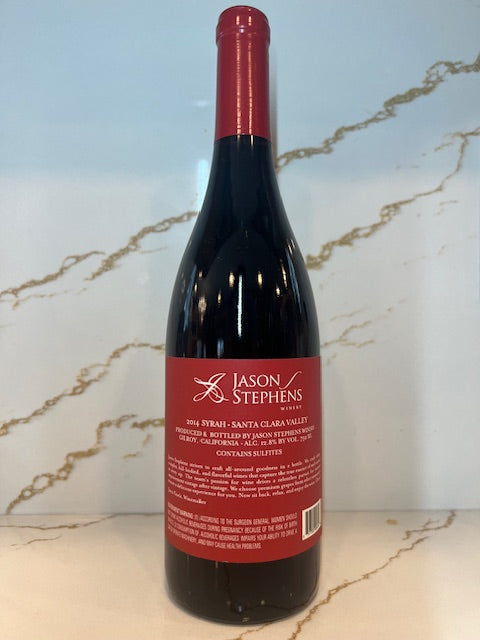 2014 Syrah Lion Oaks Ranch Santa Clara Valley Jason Stephens Winery 88 points